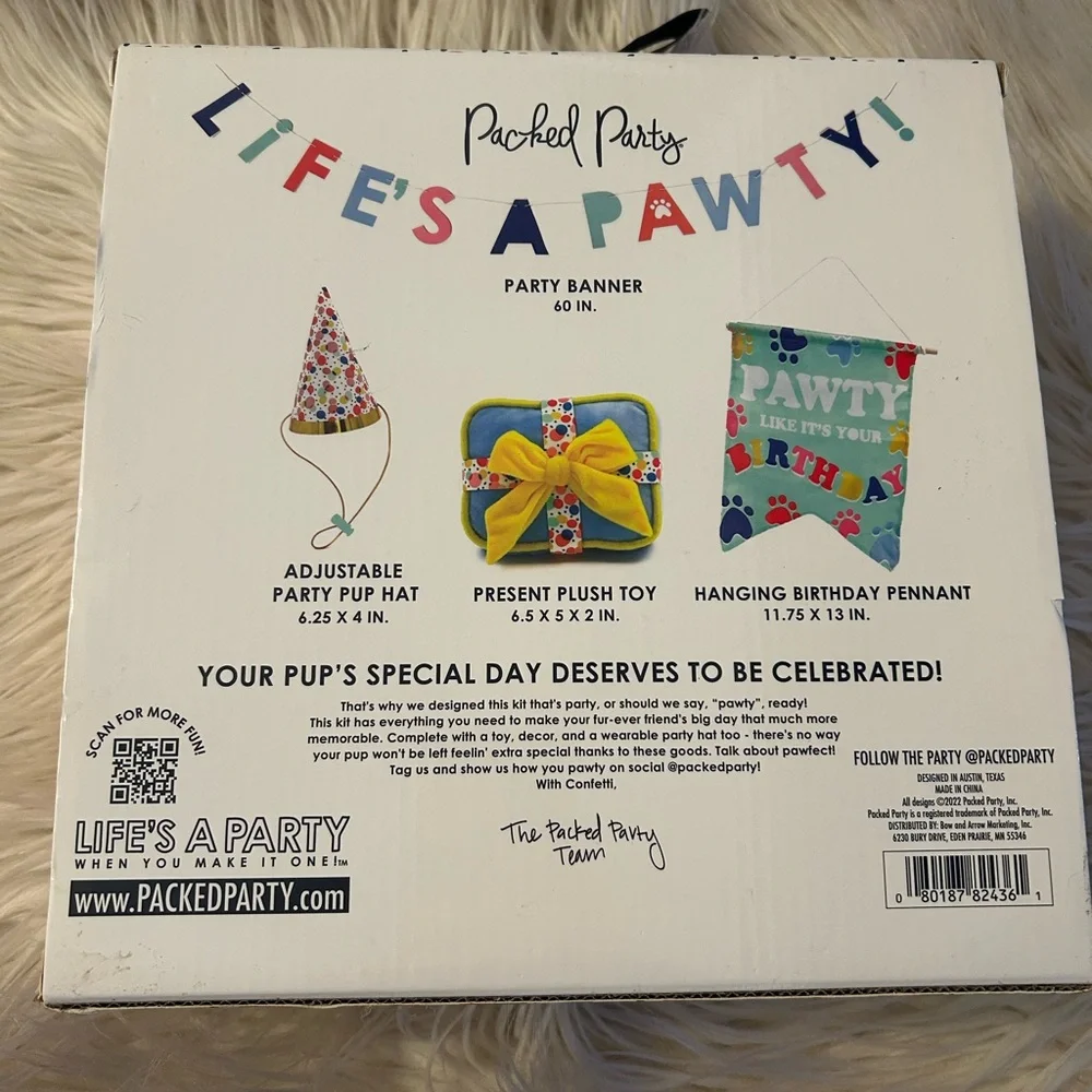 Dog birthday party set